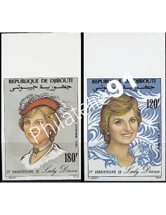 Djibouti - PA n°  164 - 165 ** - Princesse Diana