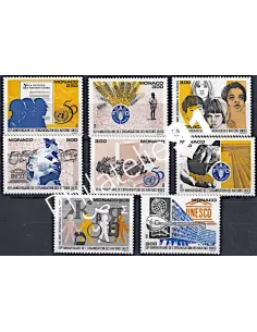 Timbres de MONACO - issus du BF n° 70 - Organisation des Nations Unies