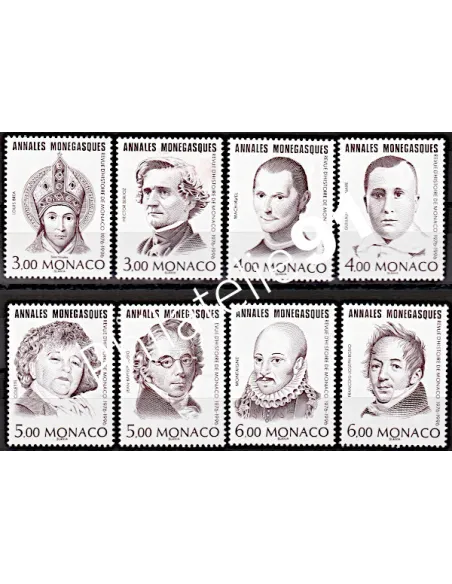 Timbres de MONACO - issus du BF n° 72 - 20ème anniversaire des "Annales Monégasques"