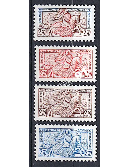 Timbres de MONACO -issus du  BF n° 75 - Sceau du prince