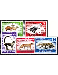 GABON - n°  261 à 265 ** - Faune