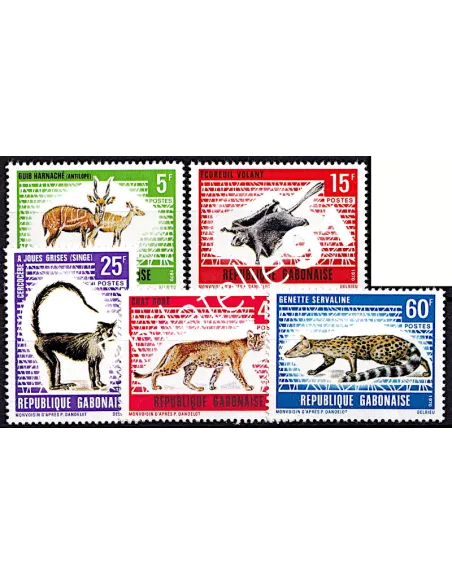GABON - n°  261 à 265 ** - Faune