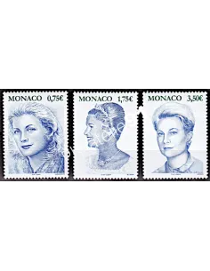 MONACO n° 2456 à 1458 BF 89, Hommage à Grace de Monaco, timbres Monaco