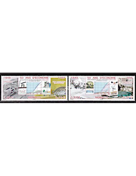 n° 2205 à 2206 (Découpés de la paire) - économie - Timbres Monaco