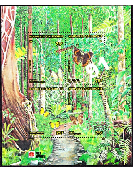 NOUVELLE CALEDONIE BF n° 11, Papillons, collection timbres Dom Tom