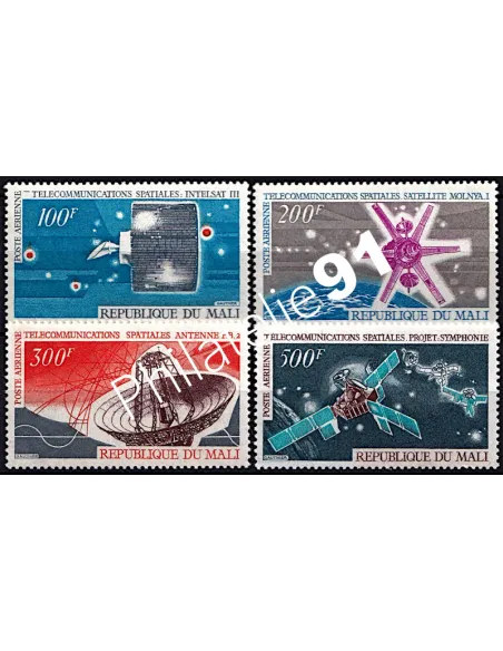 MALI - PA n°   93 à 96 ** - Télécommunications spatiales