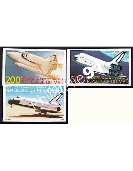 MALI - PA n°  429 à 431 ** non dentelés - Navette spatiale