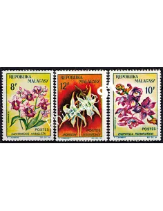 MADAGASCAR - n°  385 à 387 ** - Orchidées