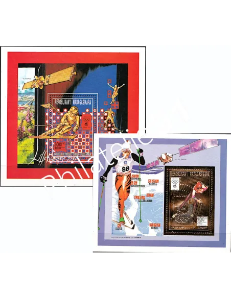 MADAGASCAR - BF n°   84 et 86A ** - Jeux Olympiques d'hiver 1994