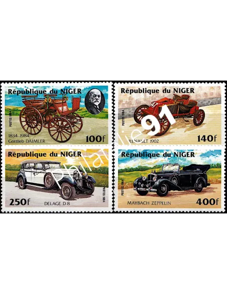 Niger - n°  644  à 647 ** - Voitures anciennes