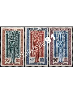Niger - PA n°   38 à 40 ** - Monuments de Nubie