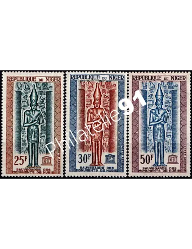 Niger - PA n°   38 à 40 ** - Monuments de Nubie