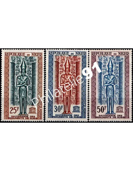 Niger - PA n°   38 à 40 ** - Monuments de Nubie