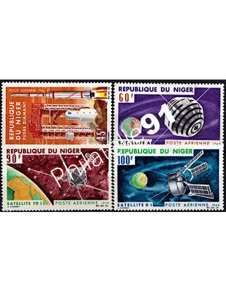 Niger - PA n°   58 à 61 ** - Satellites français
