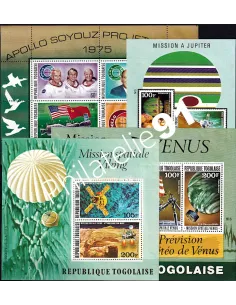 Togo - Lot de 4 blocs - Thème : espace (Lot 220610-2)