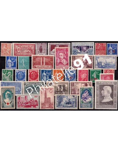 - France - Lot de timbres-poste neufs avec charnières * - (Lot n° 260)