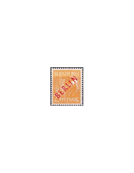 BERLIN, n° 10B, surcharge rouge, collection timbres Allemagne