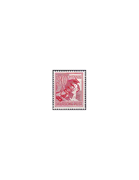 BERLIN, n° 11B, surcharge rouge, collection timbres Allemagne