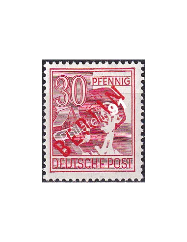 BERLIN, n° 11B, surcharge rouge, collection timbres Allemagne