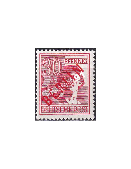BERLIN, n° 11B, surcharge rouge, collection timbres Allemagne