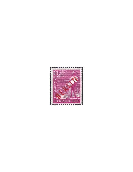 BERLIN, n° 12B, surcharge rouge, collection timbres Allemagne