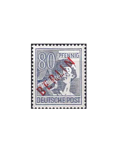 BERLIN, n° 15B, surcharge rouge, collection timbres Allemagne