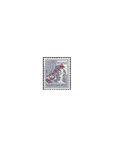 BERLIN, n° 15B, surcharge rouge, collection timbres Allemagne