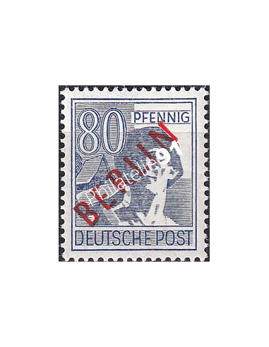 BERLIN, n° 15B, surcharge rouge, collection timbres Allemagne