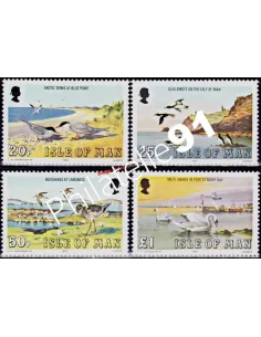 ILE DE MAN - n°  241 à 244 - Oiseaux marins et vues (II)