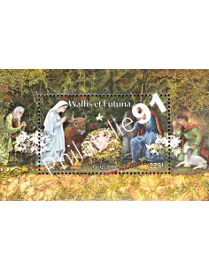 Bloc de Wallis et Futuna n° 21, Noël, collection timbres Dom-Tom