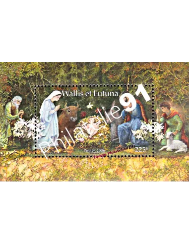 Bloc de Wallis et Futuna n° 21, Noël, collection timbres Dom-Tom