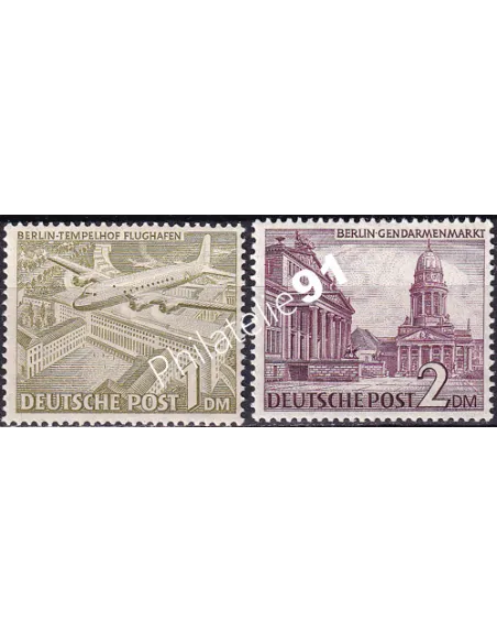 BERLIN, n° 43 et 44 charnière, collection timbres Allemagne