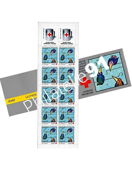 Carnet de timbre 2041 - année 1992 - Croix rouge