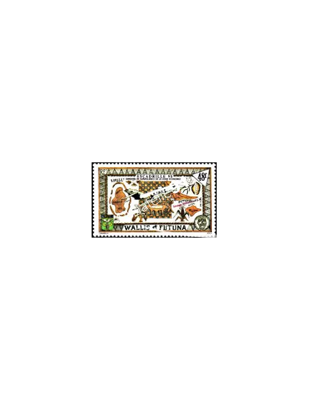 Timbre de WALLIS ET FUTUNA n° 424, avions, timbres des Dom-Tom