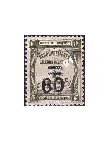 Timbre-Taxe n° 52 charnière,collection timbres France