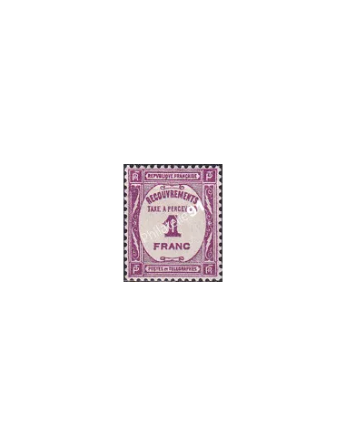 Timbre-Taxe n° 59 charnière,collection timbres France