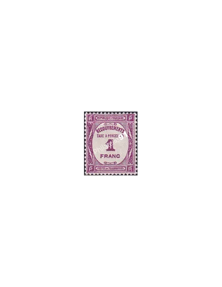 Timbre-Taxe n° 59 charnière,collection timbres France
