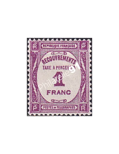 Timbre-Taxe n° 59 charnière,collection timbres France