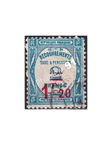 Timbre-Taxe n° 64 oblitéré, collection timbres France