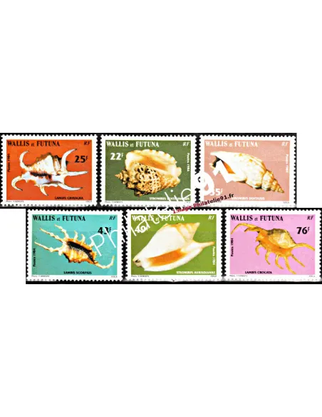 Timbres de WALLIS ET FUTUNA n° 312 à 317, collection timbres Dom-Tom