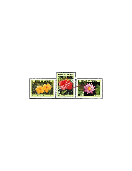 Timbres de WALLIS ET FUTUNA n° 420 à 422, fleurs, timbres des Dom-Tom