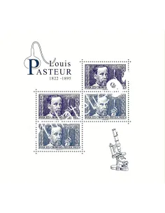 n° 5599 - 5600 (Feuille 5599) - Bloc spécial Salon PARIS-PHILEX 2022 - Louis Pasteur 1822-1895