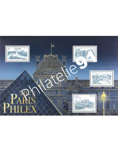 n° 5595 à 5598 (F5595) - Bloc doré PARIS-PHILEX 2022 - Les palais parisiens