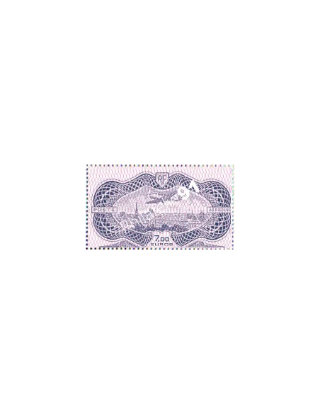 PA n°   91A - Timbre Burelé issu de l'Affiche AFF 91A - Avion survolant Paris - Le BURELÉ - Salon Paris-PHILEX 2022