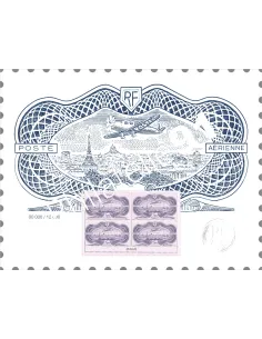 PA n°   91A - AFF 91A - AFFICHE Avion survolant Paris - Le BURELÉ - Salon Paris-PHILEX 2022 -  (Prix net)