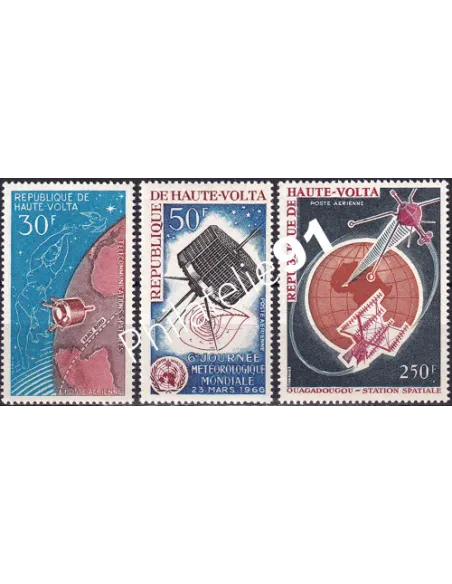 Haute-Volta, PA n° 27 à 29, collection timbres Monde
