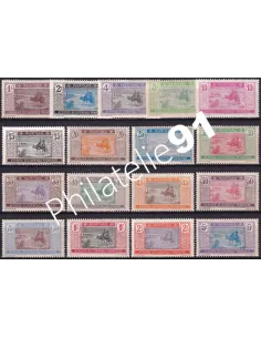 Timbres de Mauritanie n° 17 à 33 charnière, Colonies françaises
