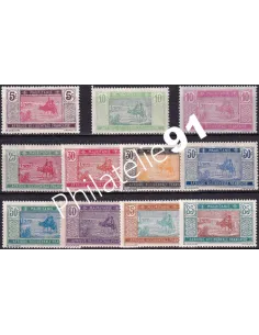 Timbres de Mauritanie n° 39 à 49 charnière, Timbres Colonies françaises