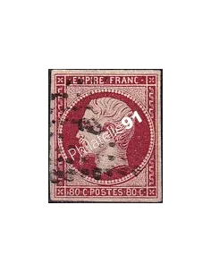 n°   17Al non dentelé oblitéré - Type Napoléon III  - Oblitération losange (250422-12)
