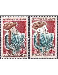 Variété sur timbre n° 1445b, collection timbres France